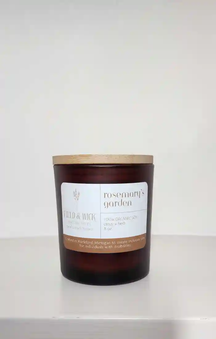 Local Candle: Rosemary's Garden (rosemary +sage), Tall