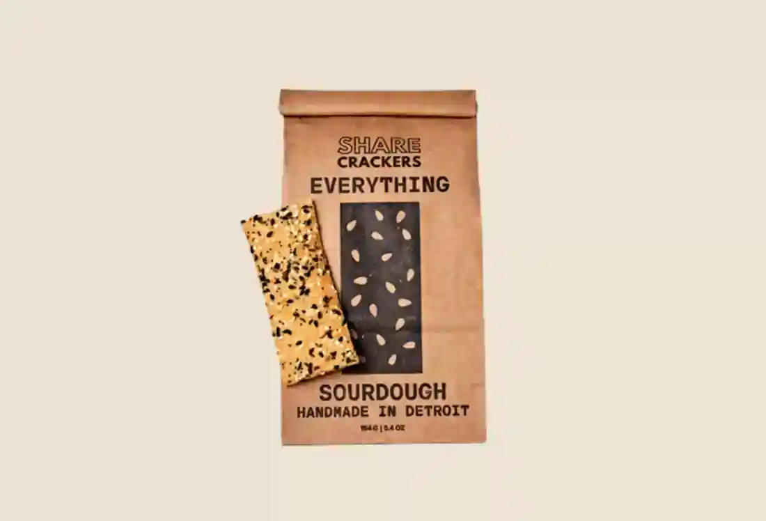 Local Sourdough Crackers, Everything
