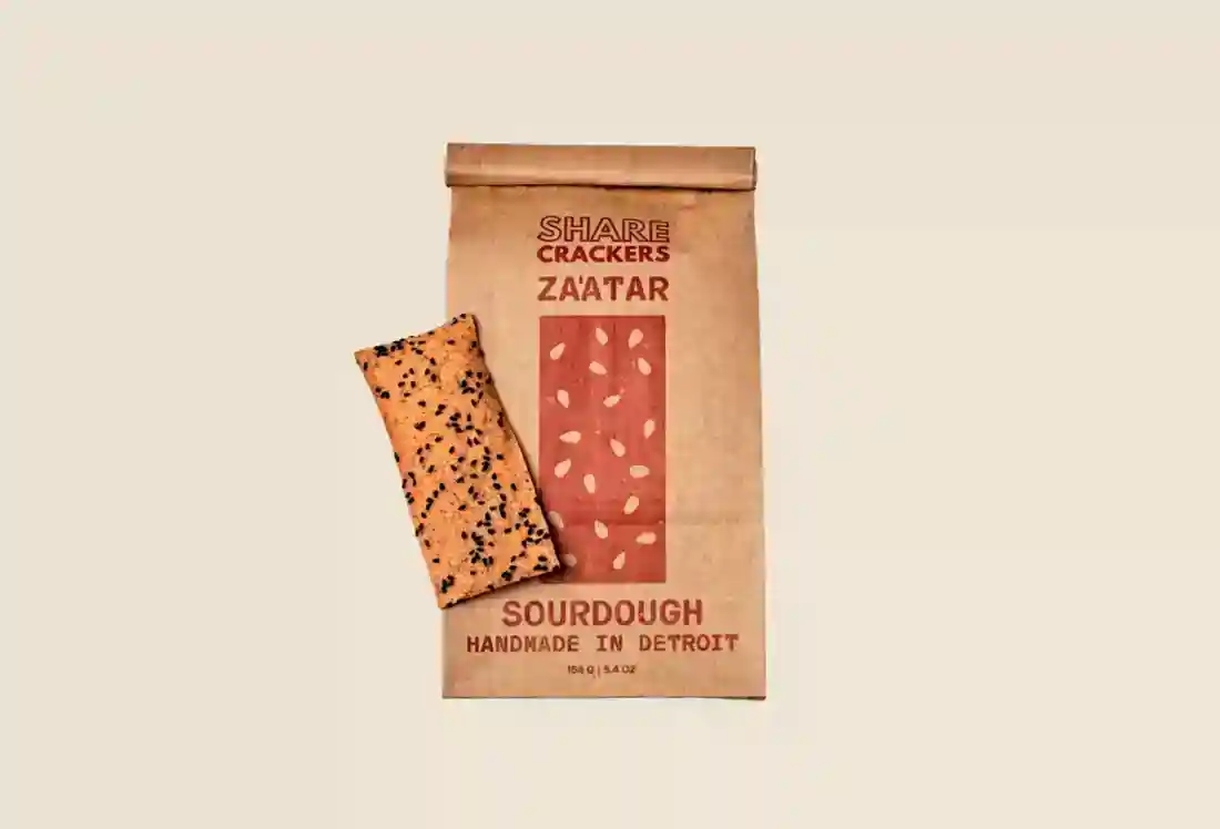 Local Sourdough Crackers, Za'atar