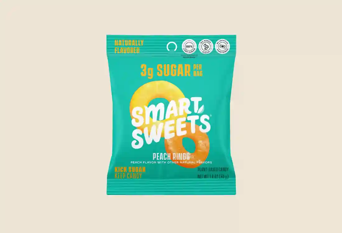 Low Sugar Peach Rings Candy