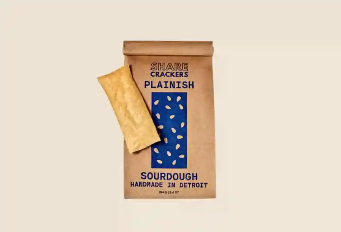 Local Sourdough Crackers, Plain