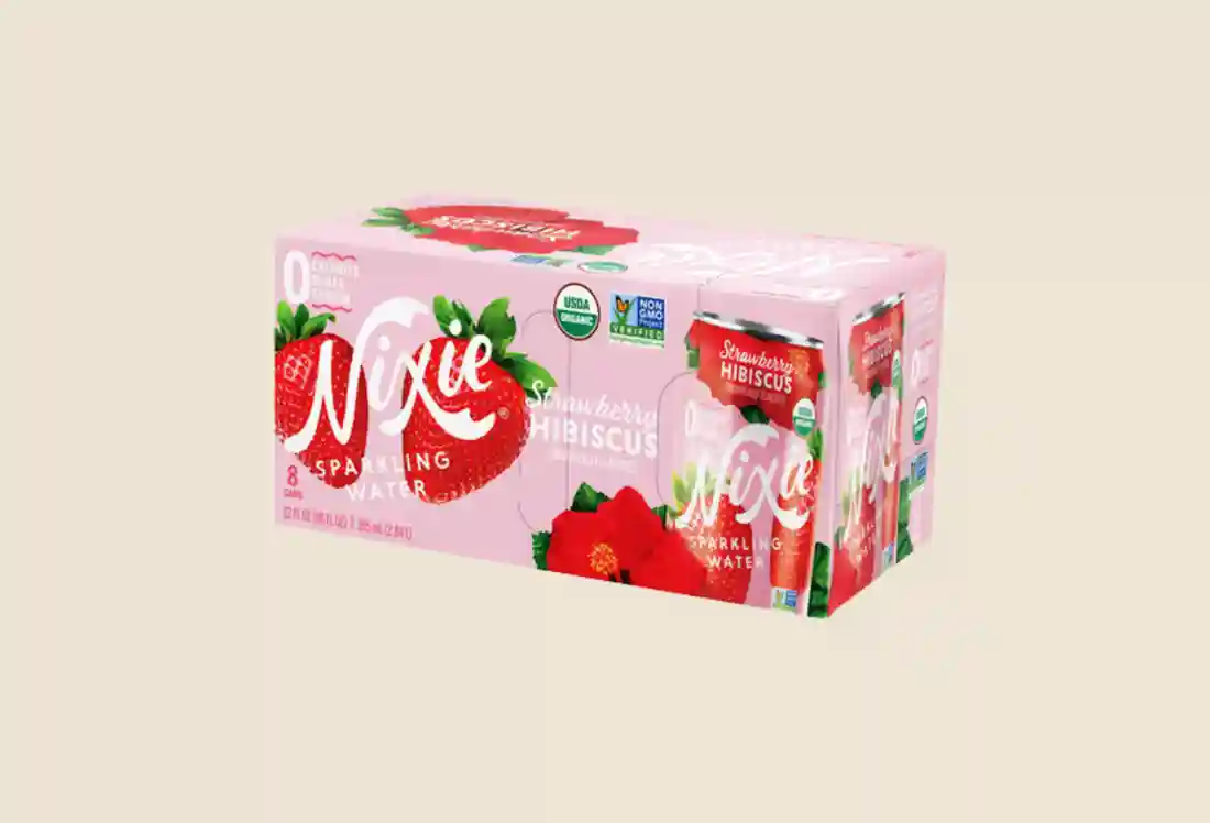 Organic Strawberry Hibiscus Sparkling Water