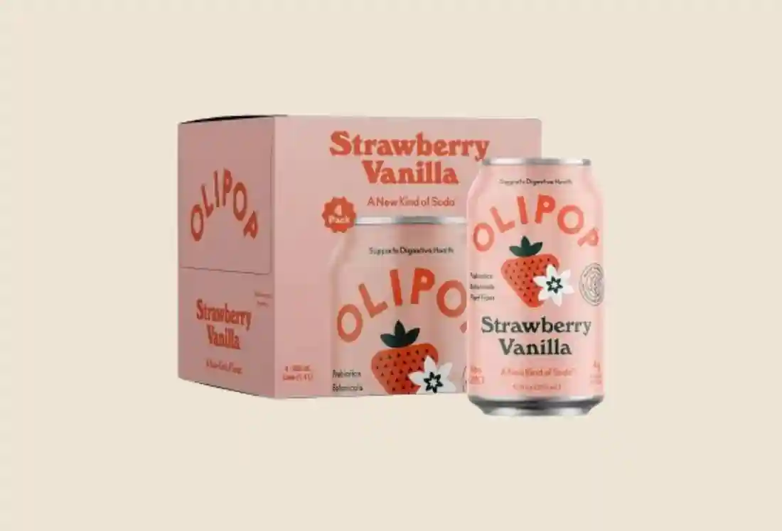 Strawberry Vanilla Prebiotic Soda