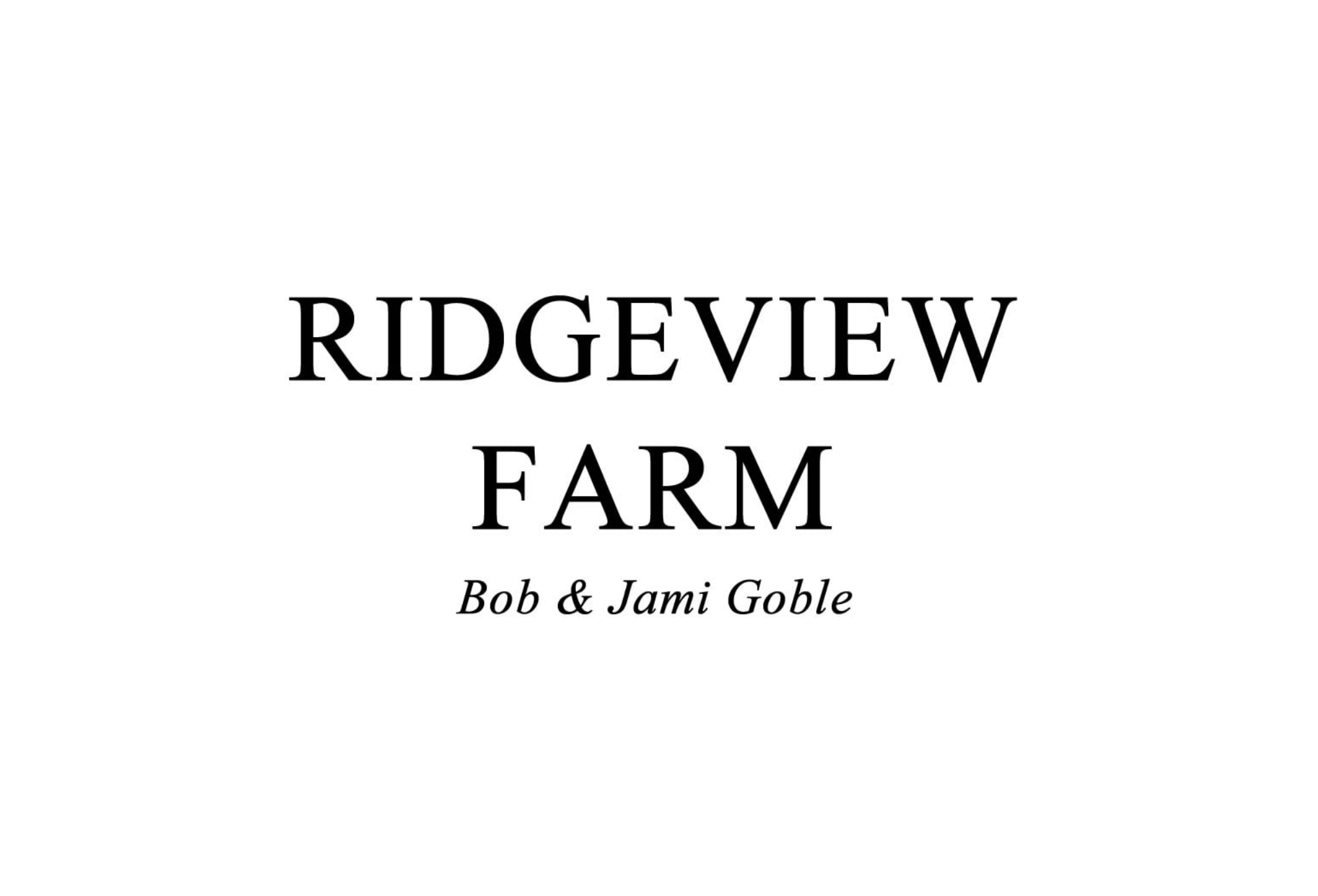 Ridgeview Farm